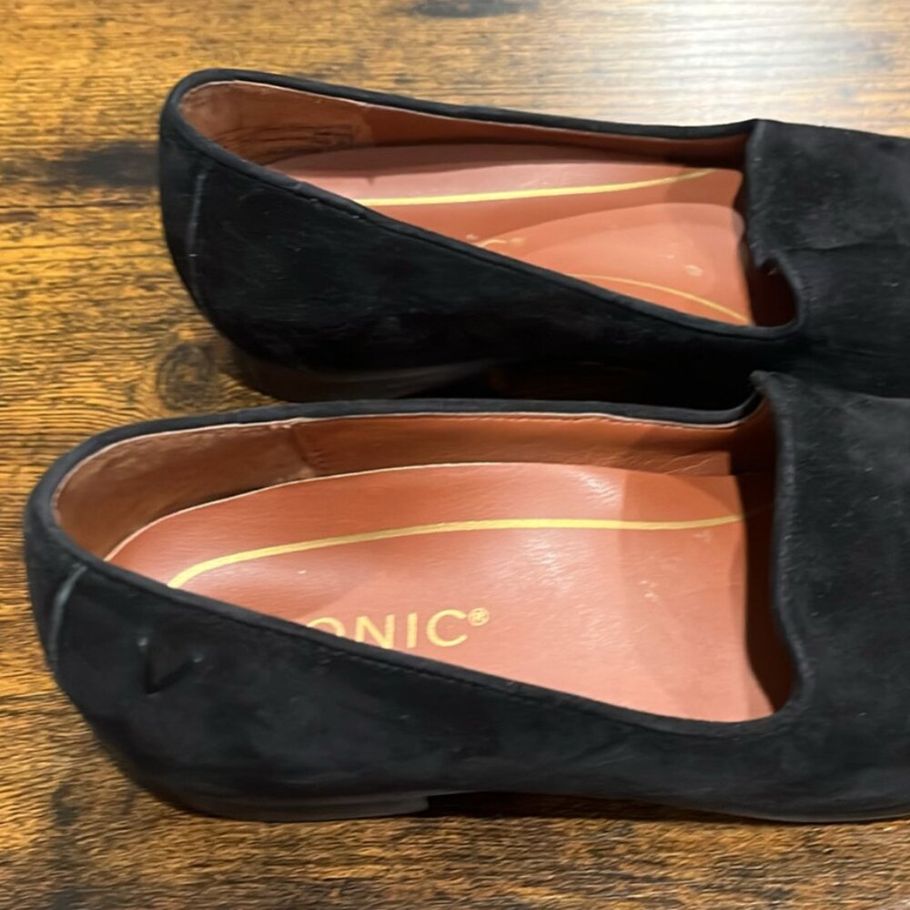 Vionvic Willa Suede Slip on Loafers- Black (US size 5 Women's)